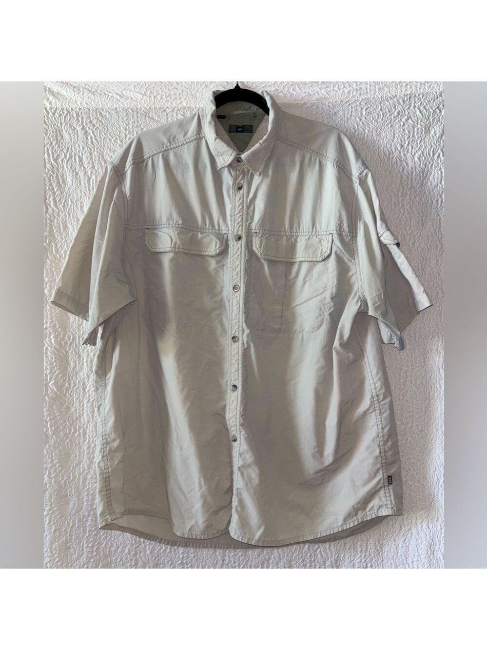 REI 40+ UPF Short Sleeve Button Down Shirt